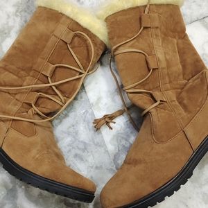 Long fur boots